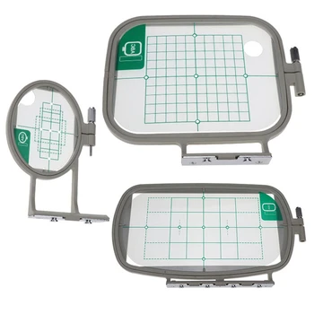 

3PCS Embroidery Hoop Frame Set for Brother PE-500 PE-400D HE-240 LB-6700 Innov-Is 955 950D 500D,3In1-A Sewing Machine