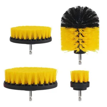 

11x Multi-function Drill Cleaning Brush Scrubbing Pads Set For Car Tire Cleaner