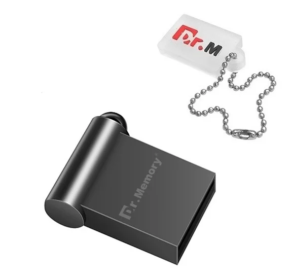 Д-р устройство чтения карт памяти Micro USB флеш-накопитель супер мини металлический usb-накопитель Водонепроницаемый флешки флеш-накопитель USB флэш-диск на брелок для ключей 4/8/16/32/64 ГБ - Цвет: Black