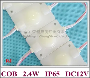 

injection LED module light round style with wide angle lens aluminum PCB board DC12V 2.4W COB 9 chips IP65 45mm*30mm*08mm