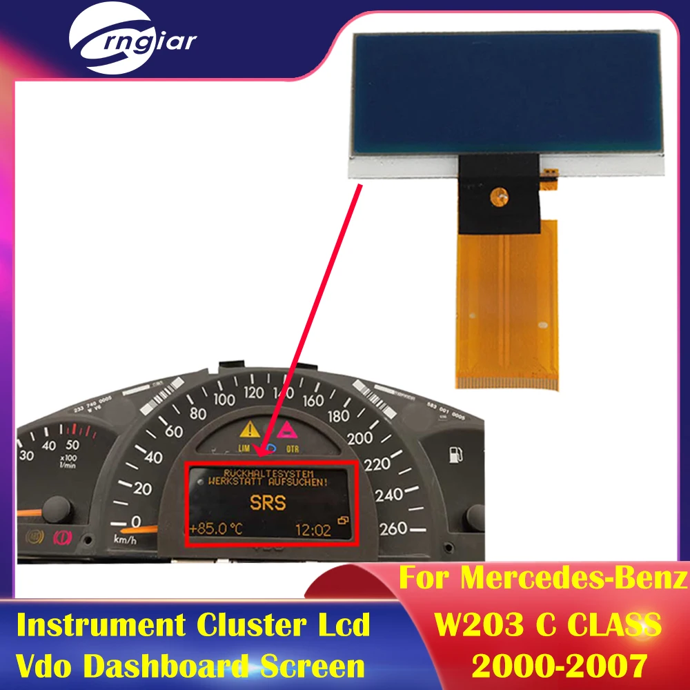 Instrument Cluster LCD VDO Dashboard Screen Display for Mercedes-Benz W203 C CLASS C200 C230 C300 C320 C350(2000-2007) car display monitor display