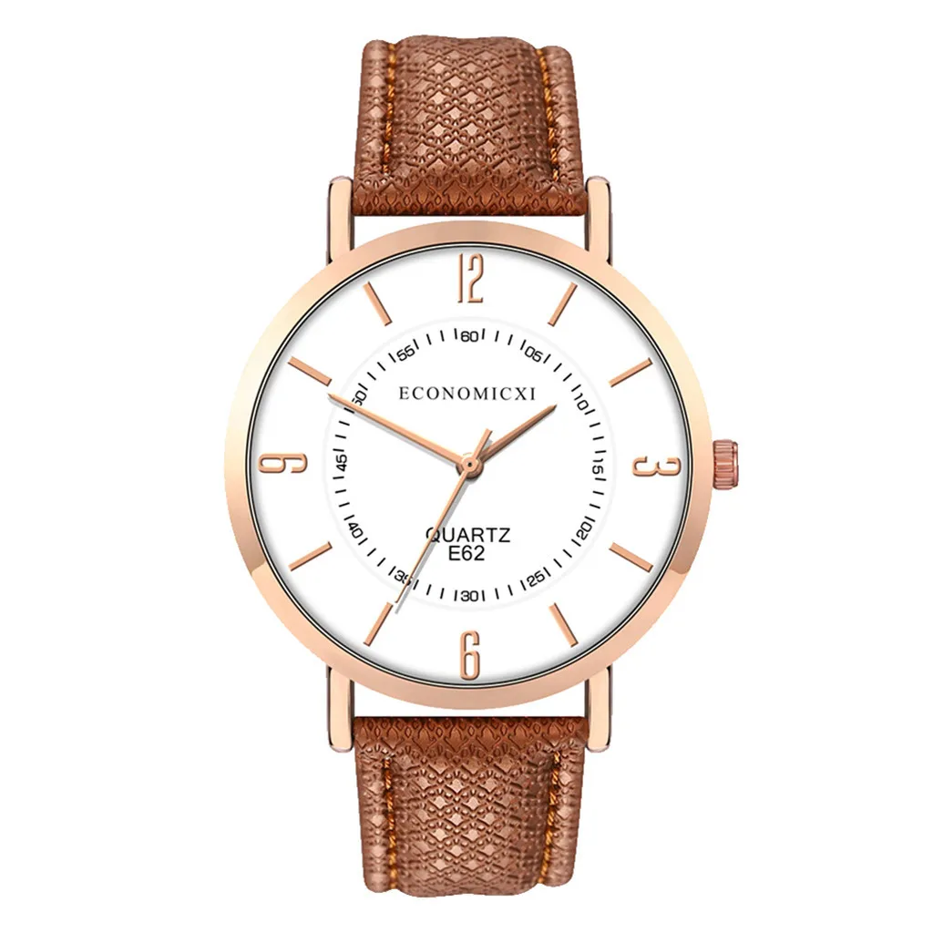 J Reloj mujer модные часы для женщин женские часы с кожаным ремешком Кварцевые аналоговые круглые наручные часы женские часы - Цвет: J