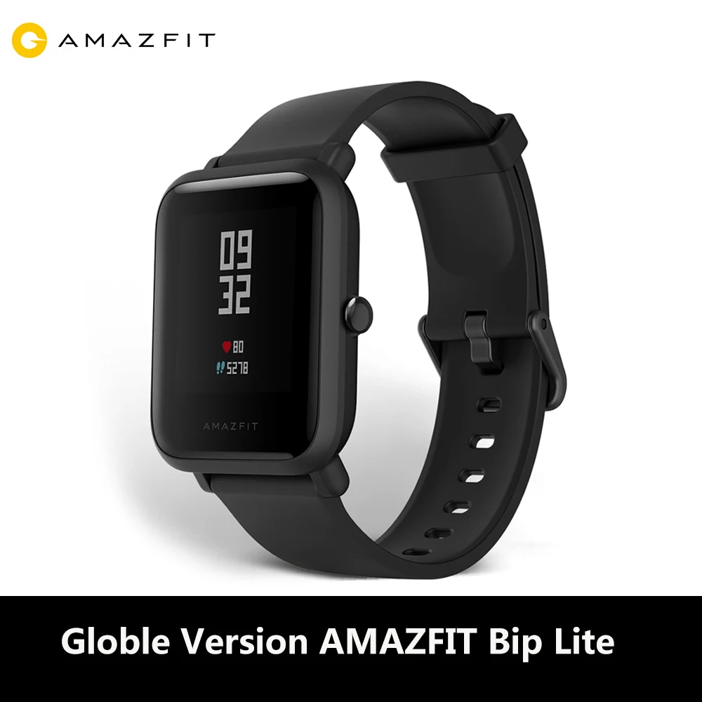 

Huami AMAZFIT Bip Lite Smart Watch 3ATM Waterproof Light Weight Heart Rate Monitor Pedometer Smart Watch for Android iOS
