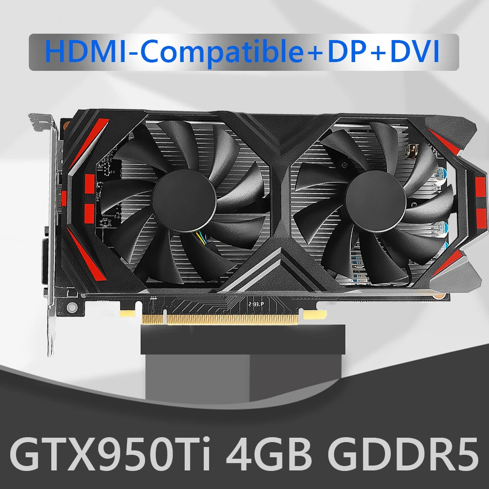 display card for pc GTX960 4GB GDDR5 Gaming Graphics Card 128bit 4GD5 NVIDIA Chip PCI-Express 3.0 Game Video Card with Cooling Fan HD DP DVI video card in computer