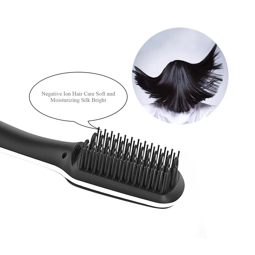 Negative Ion Digital Display Hair Brush Artifact Negative Ion Hair Straightener Electrical Straight Hair Comb