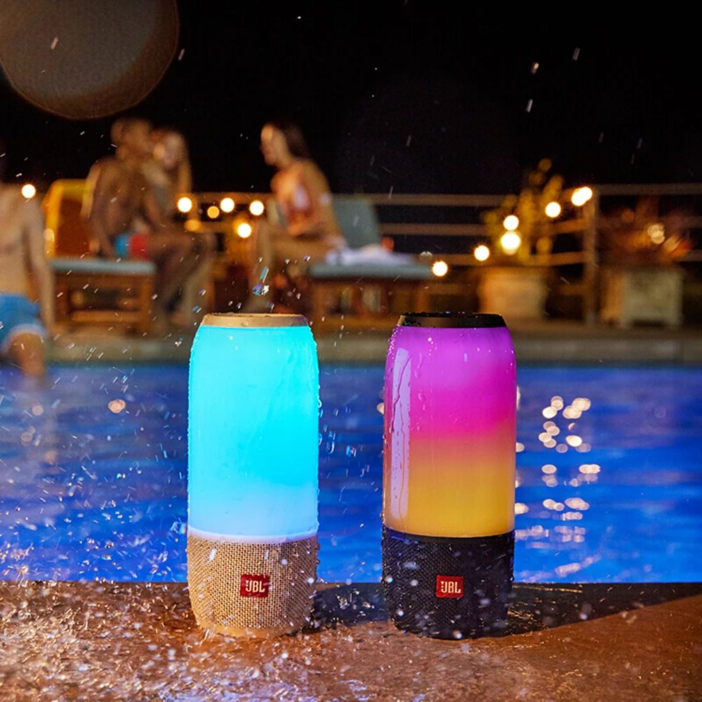 Динамик JBL Pulse 3 IPX7 водонепроницаемый беспроводной Bluetooth динамик s 360 ° Lightshow портативная музыкальная магнитола с усиленным басом с микрофоном