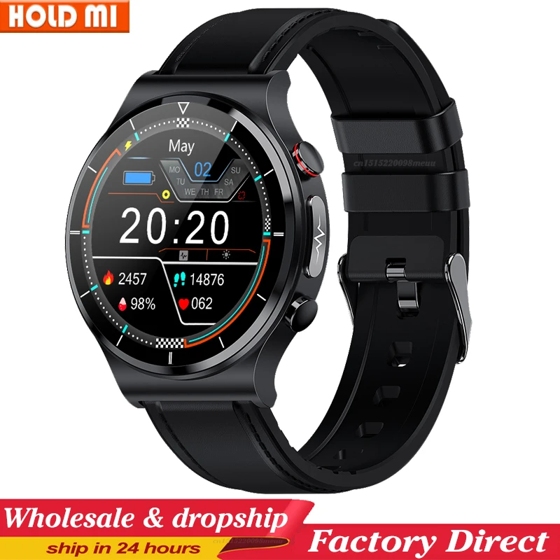 E88 Smart Watch Men Watch 1.32 inch Screen EGG Collector IP68 Waterproof BodyTemperature Wireless charger Watches PK E80 E86 