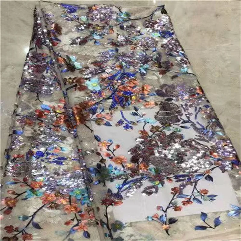 

Cassiel Gold High Quality Nigerian Lace Fabrics Latest Mesh African Sequins Lace Fabric Bride Guipure French Net Lace Fabric