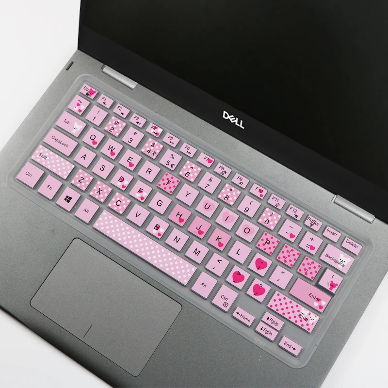 Для 1" ноутбука Dell Latitude 14 3000 3480 3481 3482 3485 3486 3488 3490 Vostro 3470 3476 3478 Силиконовая клавиатура для ноутбука кожного покрова