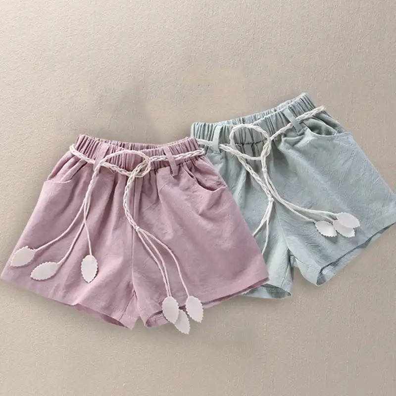 girls elastic waist shorts