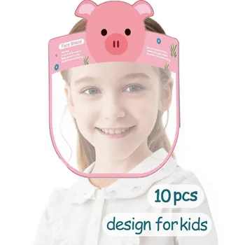 

Sun Hat Anti Splash Mask Protective Face Shield Transparent Flip Up Elastic Band Full Face Cover Kids Dust-proof Outdoor Cap