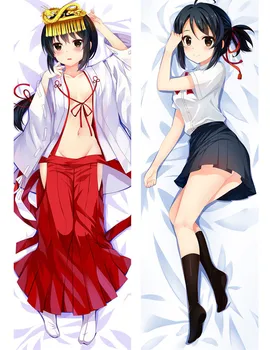 

your name Miyamizu Mitsuha Body Pillow Cover Case Anime Sexy Girl Pillowcase 2 Way Throw Pillow case