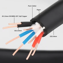 

Preffair L310 High Purity OFC Pure Copper Conductor 8 Core Speaker Cable 12AWG Hi-End audio Loudspeaker Cable