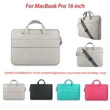 Для MacBook Pro, 16 дюймов, сумка для компьютера, деловая, повседневная, унисекс, нейлоновая сумка с плечевым ремнем(внутренний 15,6 дюймов