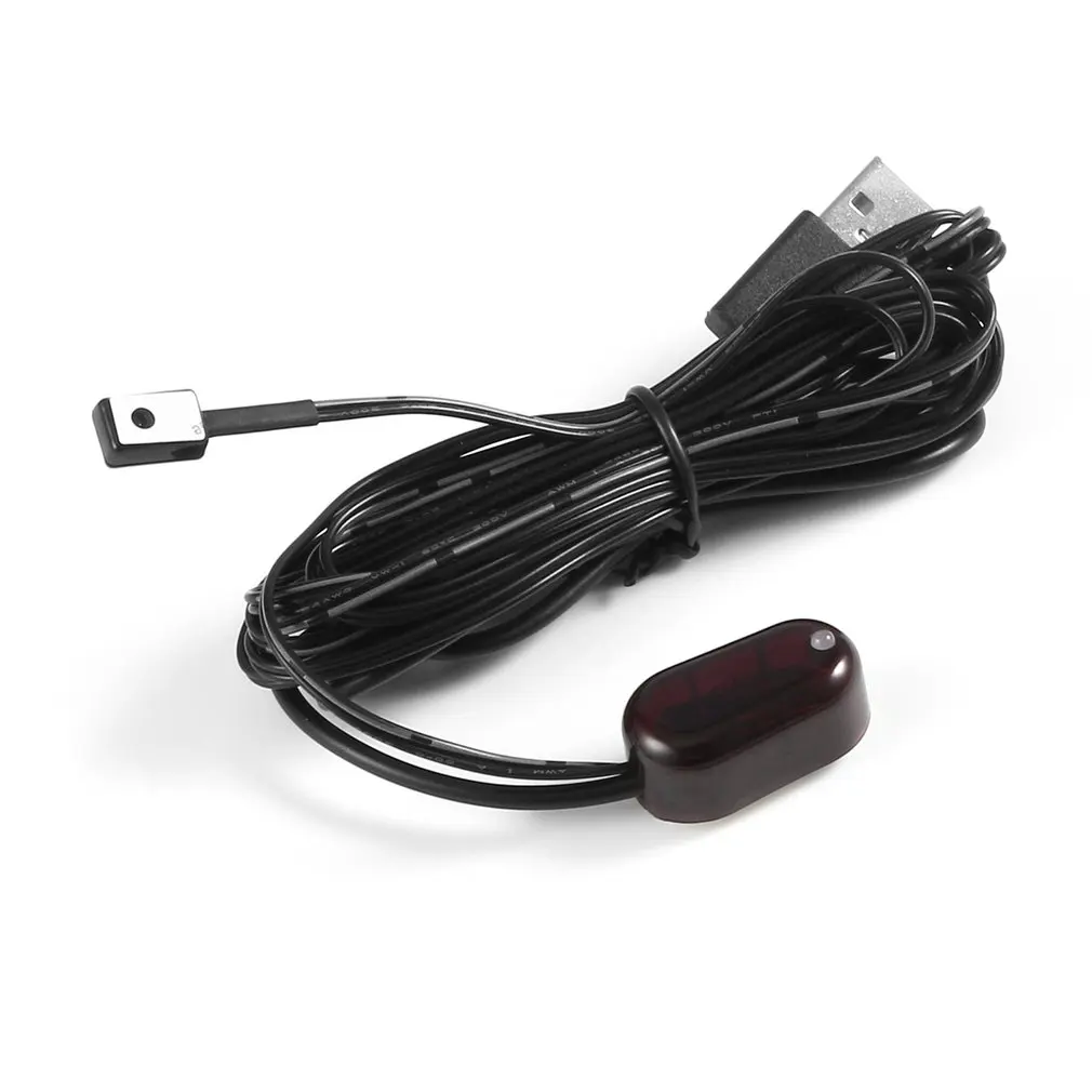 Черный USB ИК инфракрасный пульт дистанционного управления удлинитель для