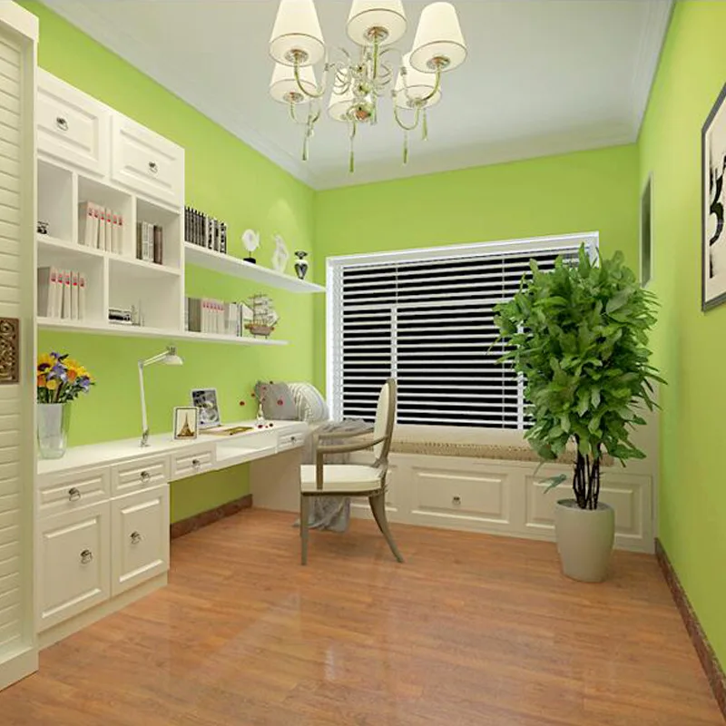 

wallpaperModern minimalist non-woven silk solid color blue plain wallpaper bedroom Living room TV background northern European