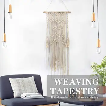 

Woven Bohemian Blanket Decor Comfortable Economic Wall Hanging Tapestry Wedding Handmade Beautiful Home Banner Tassel