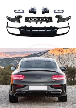 

Rear Bumper Diffuser Lip with Exhaust Tips for Mercedes-Benz C-Class W205 C43 Coupe & Sedan 2019