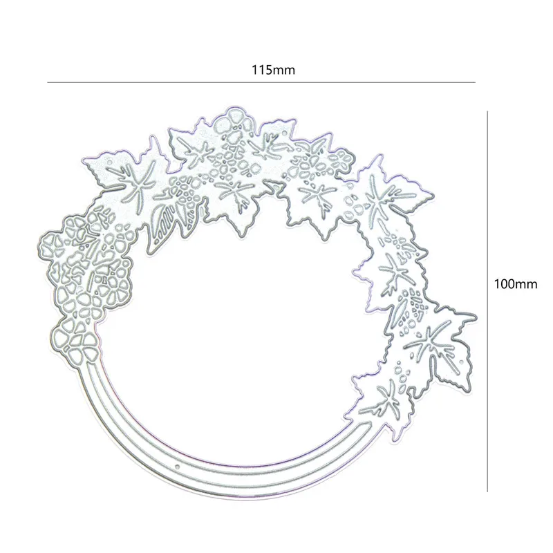 DiyArts лист цепочка цветов металла резки для изготовления карт Скрапбукинг штамп для теснения с вырезами трафарет ремесло Крафтовая окраска