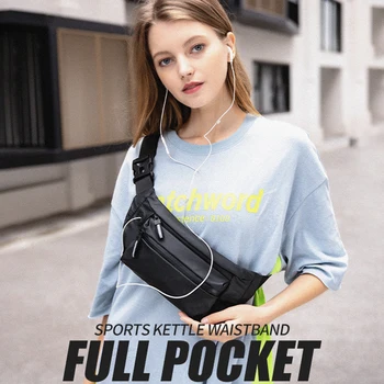 

Passport Belt Bag Running Waist Pack Multipurpose Solid Money Fanny Pockets Fashion Crossbody Outdoor Sports Waterproof Bag