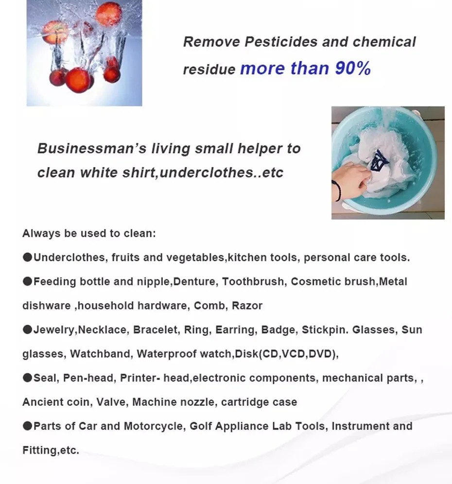 Portable Ultrasonic Cleaner 6L 70W Ultra Sonic Cleaning Ultrasound for Fruit Underwear Panties Jewelry Sonic Washer