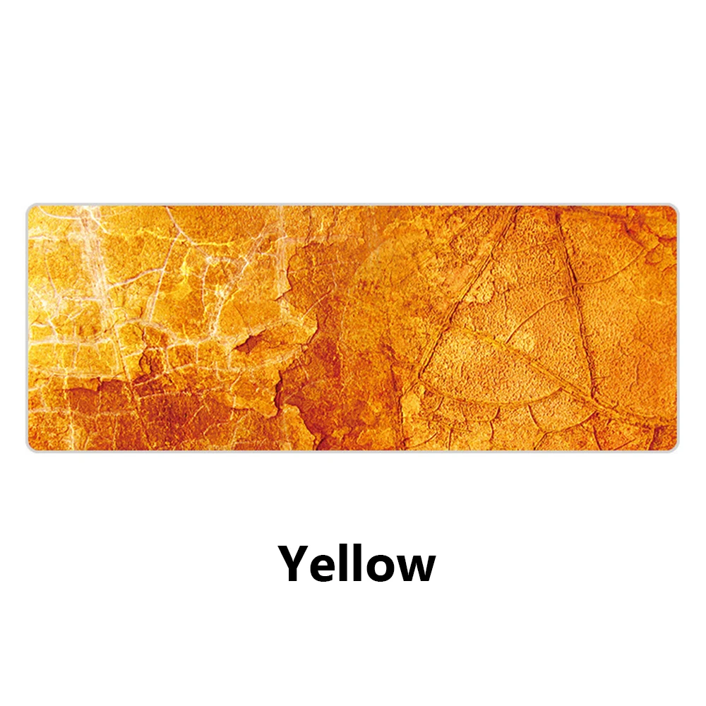 Yellow Мода 90*40 см Большой Мраморный коврик для мыши Офисный Компьютерный стол коврик современная настольная игра клавиатура подушка для ноутбука Мягкая высокое качество - Цвет: Yellow