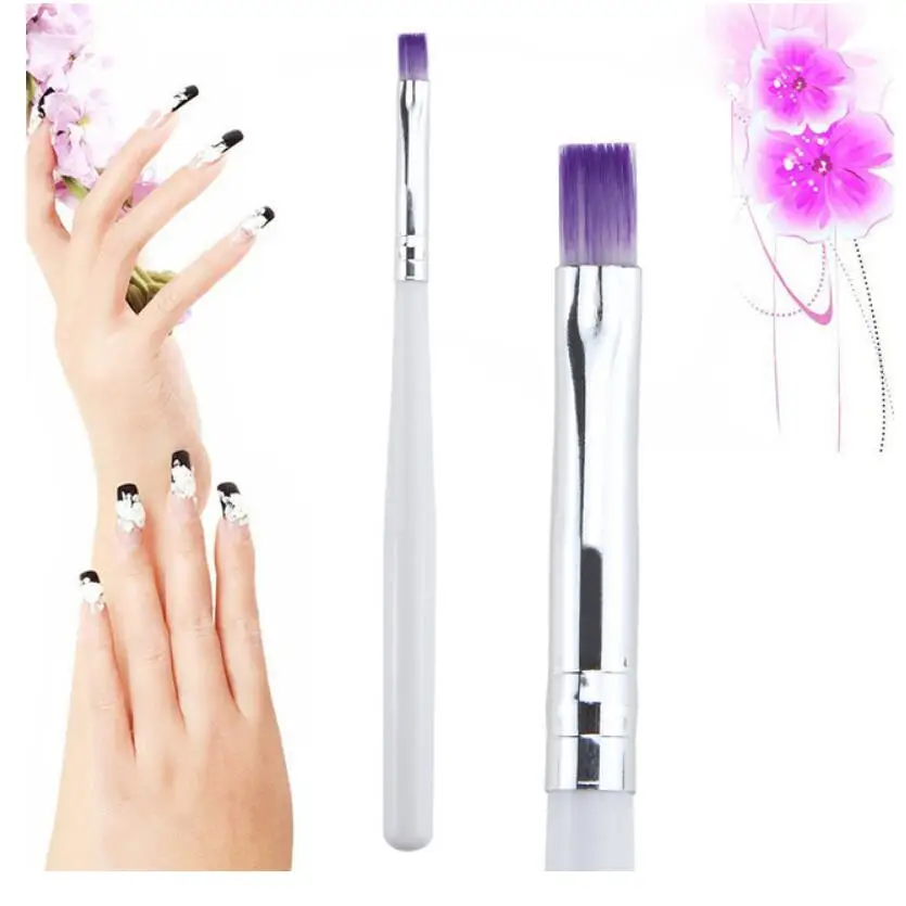 

Painting Brush UV Gel Manicure White Handle Draw Pen Non-corroding Nail Polish Builder Gradient Manicure Nail Art Tool T0554