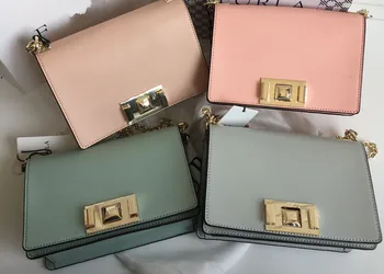 

High Quality New Ladies Shoulder Bag Fashion Shoulder Bag Header Level Kraft Metal Chain Small Package