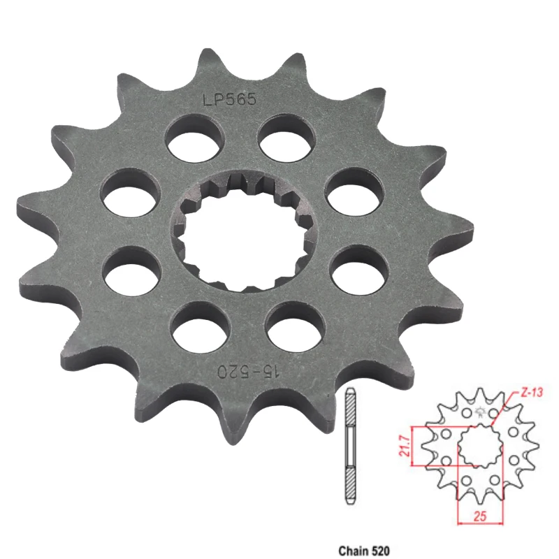 520 мотоциклетная передняя Звездочка зубчатое колесо для GS400 DT400 GS500 XT400 XT500 SFV650 SV650 TT500 YZF-R3 YZ450