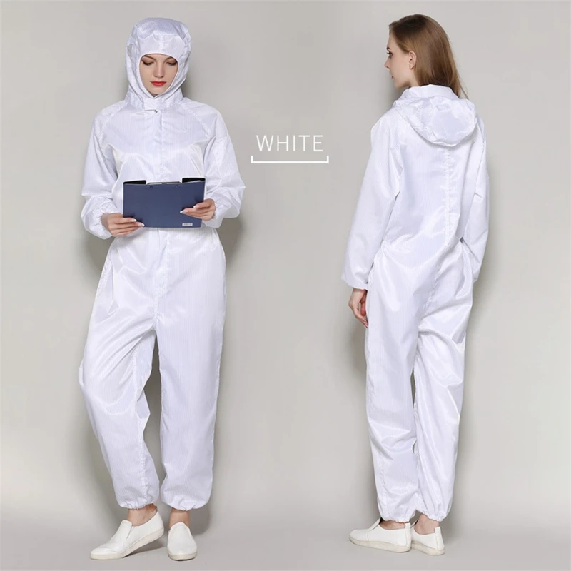 Workshop Uniforms Hooded Antistatic Dustproof Long Sleeve Coats Pants Zipper Tops Jumpsuits Clothing Darily Worker Overalls Workshop Uniforms Hooded Antistatic Dustproof Long Sleeve Coats Pants Zipper Tops Jumpsuits Clothing Darily Worker Overalls