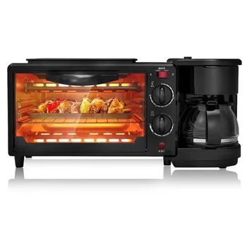 

Electric Oven Toaster Breakfast Machine 1050W 50HZ 3 in 1 Practical Multi-Function Convenient Home Bakingtool Breadgrillmachine