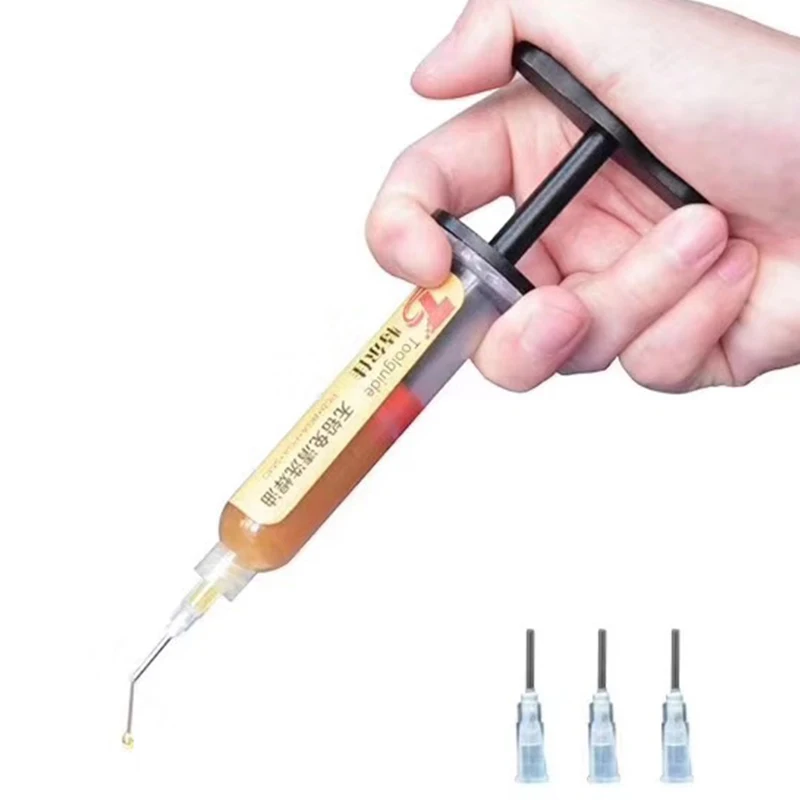 

AMTECH NC-559-ASM BGA PCB No-Clean Solder Paste Welding Advanced Oil Flux Grease 10cc Soldering Repair Tools C0011 with Needle