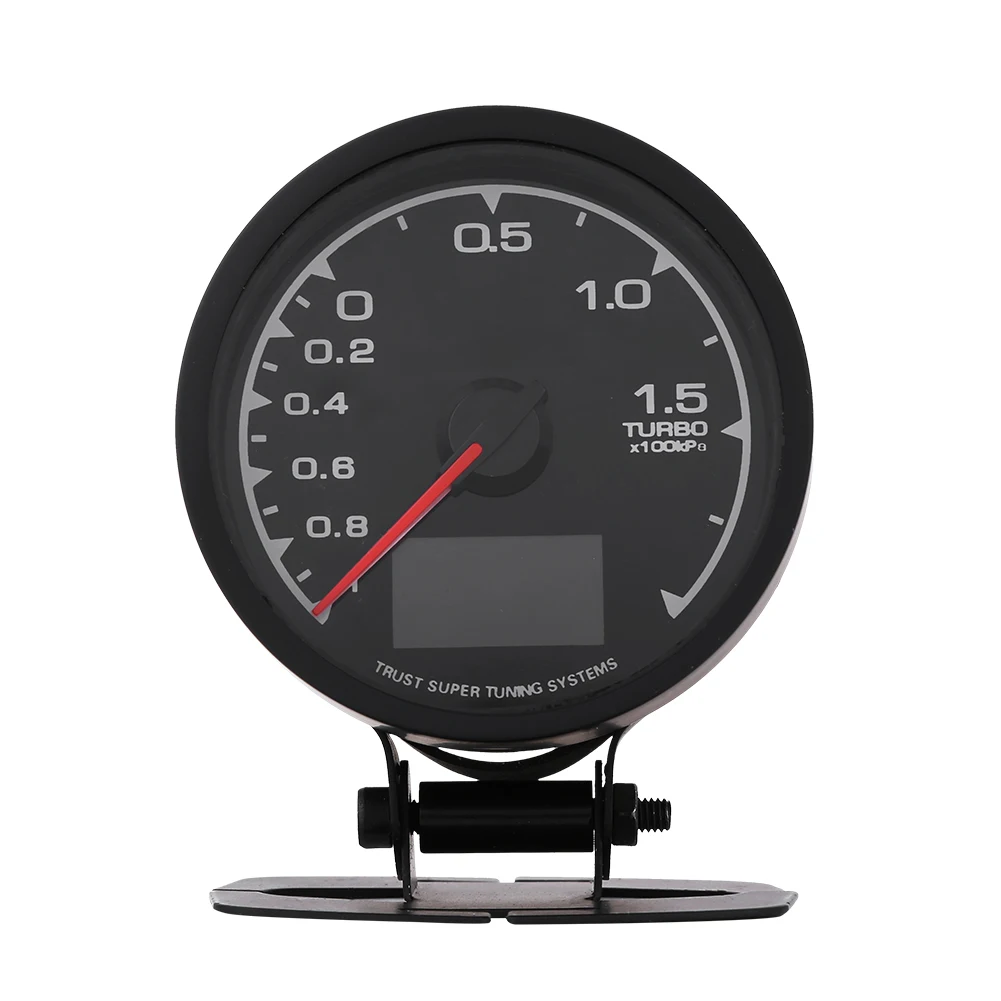 7 цветов светодиодный цифровой дисплей turbo Boost Gauge Meter входит Датчик Держатель датчика и провода универсальный для 12 В гоночного автомобиля