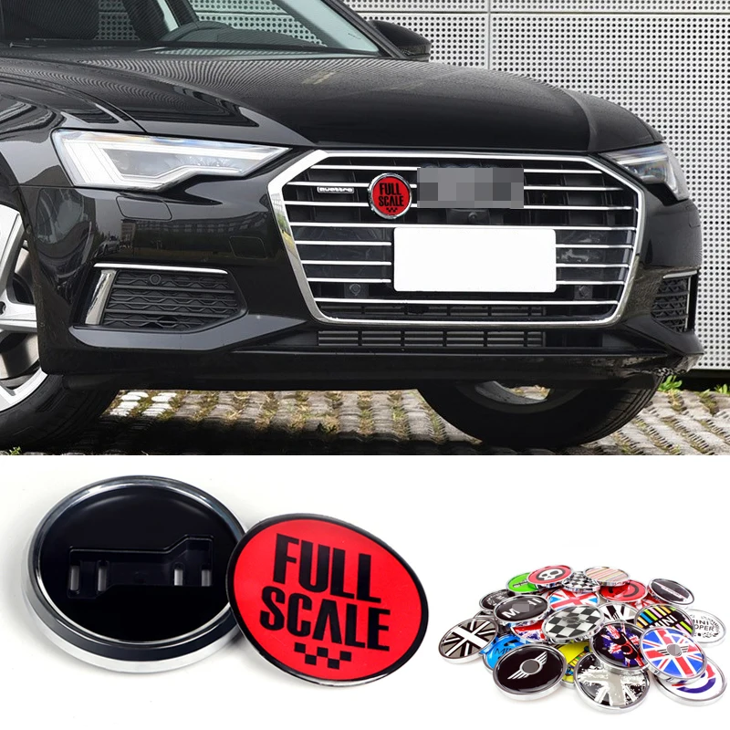 (Only Crystal Epoxy)3D Front Grill Emblem Sticker Badge For MINI Cooper Ford Nissan Mercedes-Benz Dodge BMW KIA Audi Car Styling |