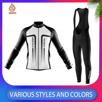 

2020 HuanGe Winter Jacket Men Pro Team Thermal Fleece Cycling Clothing Men Jersey Set Outdoor Bike Cycling Jerseys Bib Set