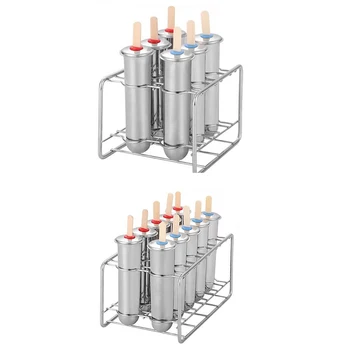 

Stainless Steel sicle Molds Ice Cream Sticks Brush for Home DIY Fruit Innovative Ice Tube Molds