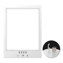 Счастливый бесступенчатый Подарок Солнечный свет моделирование затемнение терапевтическая лампа подавление перезаряжаеый ночник с разъемом USB свет 360 Вращающийся Sad синхронизации