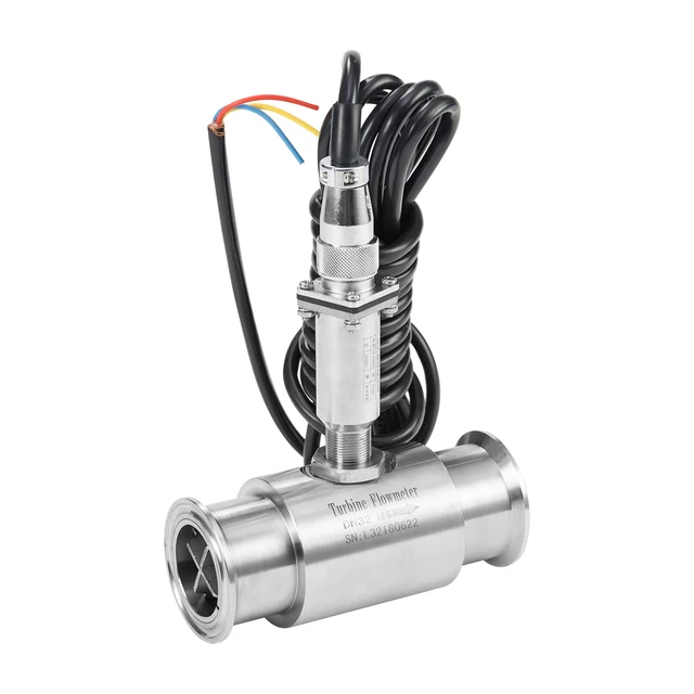 เซ็นเซอร์วัดการไหลของน้ำนมบริสุทธิ์น้ำมันเหลว4-20mA RS485สัญญาณ DN15หนีบ/20/25/32/40/50 4