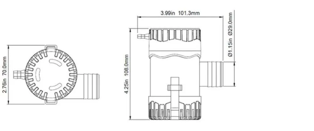 12v24v Бесщеточный насос постоянного тока большой емкости погружной водяной насос