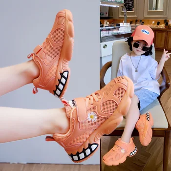 

New Hot Autumn Kids Shoes Girls Sport Breathable Shoes Children multicolor Casual Sneakers Girl tennis Running Flats Shoes Kids
