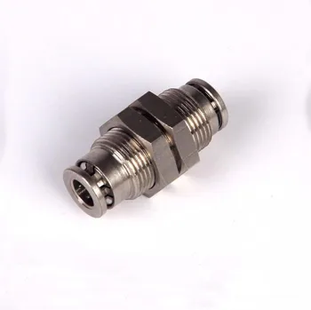 

Free Shipping 10mm to 10mm plastic hose connector, bulkehead lock air quick coupling