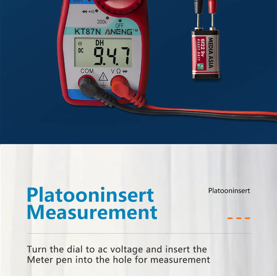 ANENG KT87N AC DC токовые клещи Электрический тестер 600 в true rms мультиметр зажим pinza amperimetrica megger Вольт тестер
