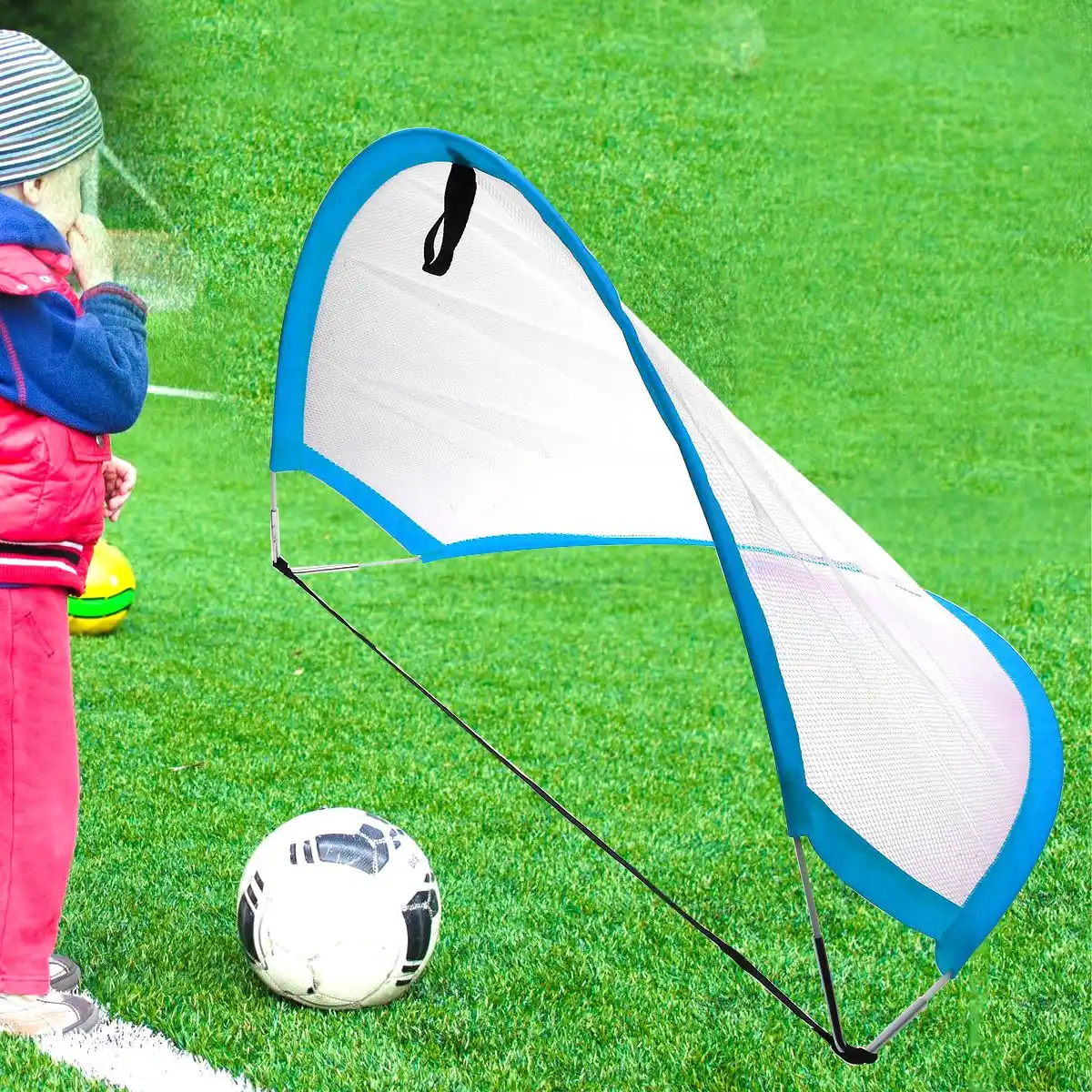 1pc Football Door Toy Folding Mini Kids Game Toy Soccer Goal Net