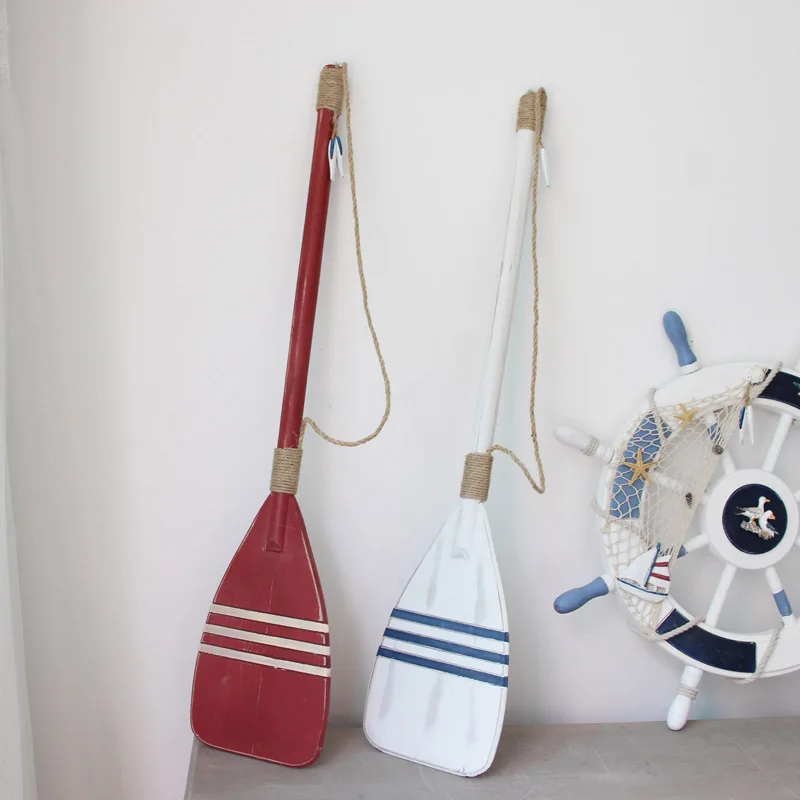 Круглый Средиземноморский Европейский Лодка целлюлозы креативный Подвесной деревянный весло настенные украшения фрески для дома украшения ремесло подарок