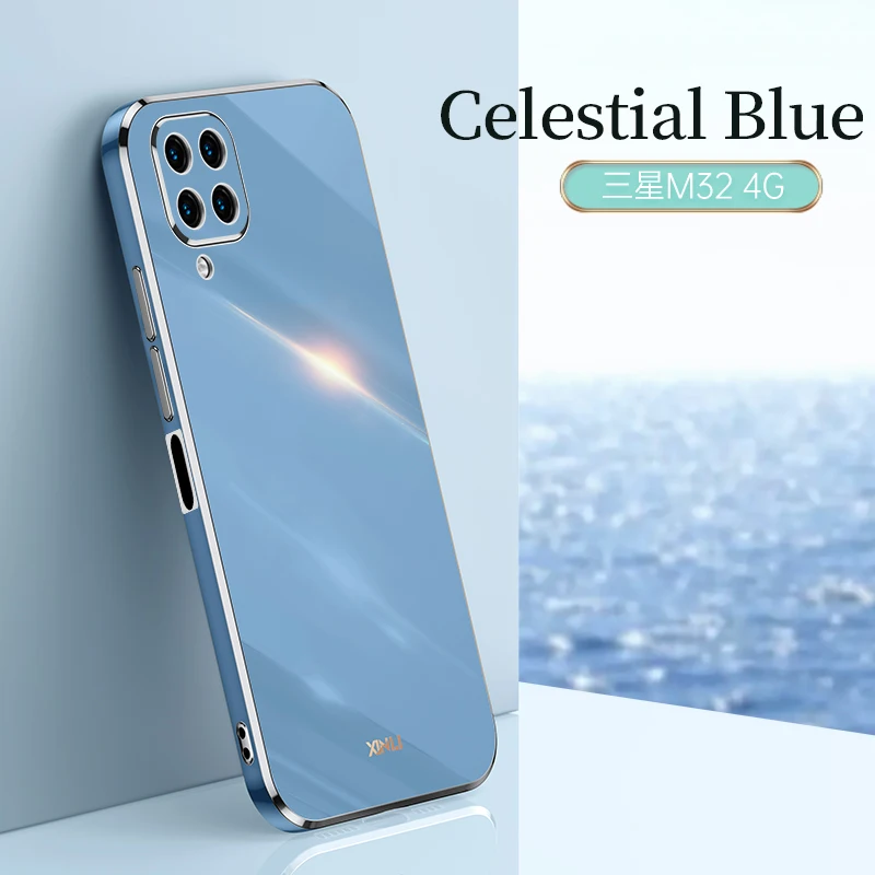 Premium Plating Silicone Phone Case - Straight Edge Soft Back Cover