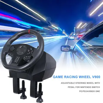 

V900 Game Racing Steering Wheel 900 Degree Gamepad Controller with Pedal for Nintendo Switch / PC / PS3 4 / Xbox-One / Xbox 360