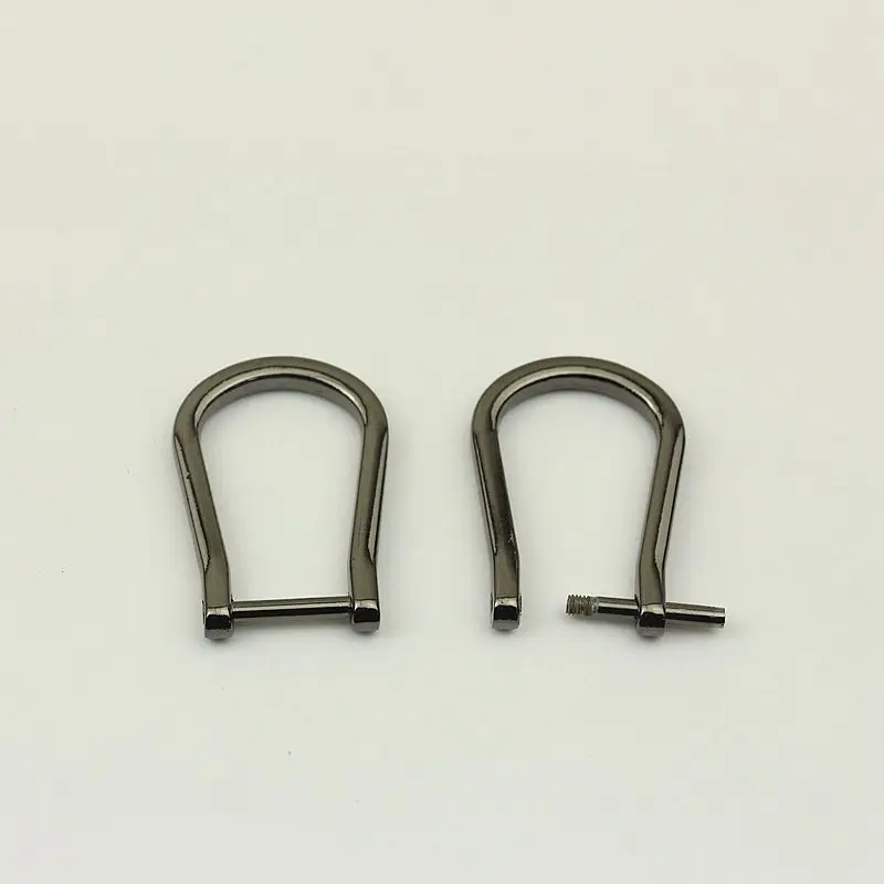 30pcs Gold Gunmetal 15mm Inner D Ring for Woman Handbag Connect Buckle Openable Removable Dee Ring Bag Parts Accessories