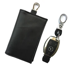 Faraday RFID электромагнитное Экранирование сумки для ключей автомобиля брелок защита сигнала сумка PU чехол для кредитной карты для защиты конфиденциальности BAG1079