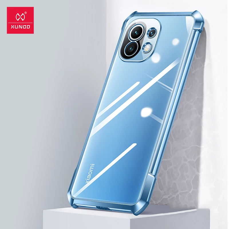 For Xiaomi Mi 11 Case Xundd Airbag Case For Xiaomi Mi 11 Cover Transparent Protective Electroplating Bumper Phone Cover