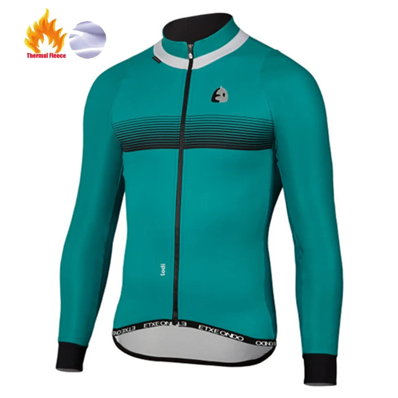 fleece jersey 1 Winter autumn etxeondo ciclismo invierno winter jacket long sleeve jersey Thermal fleece bicycle shirt ciclismo invierno hombre - Цвет: fleece jersey 1